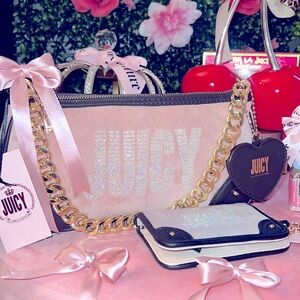 🩷🎀Juicy couture glitzed out should bag set